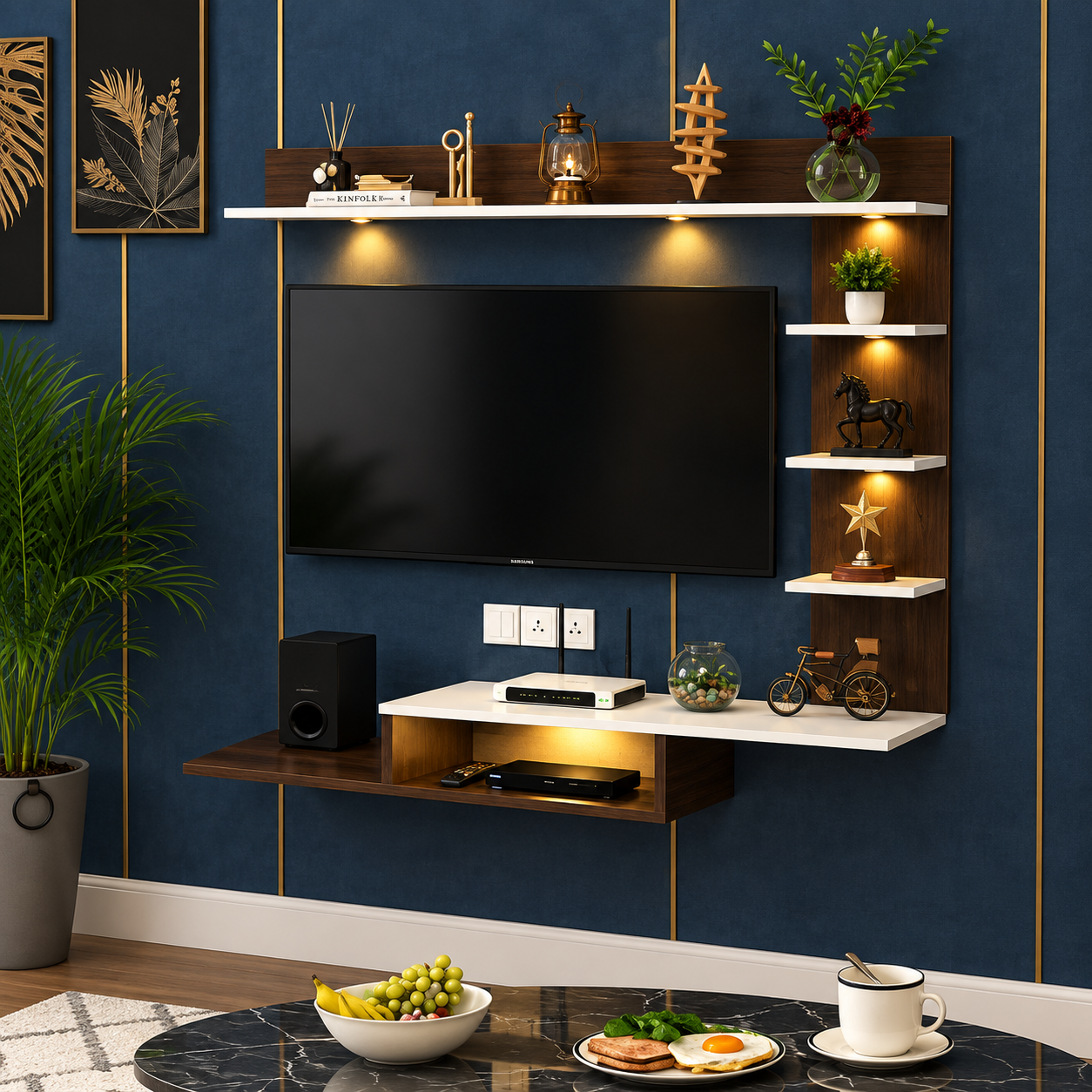 Luxury living room with elegant furniture